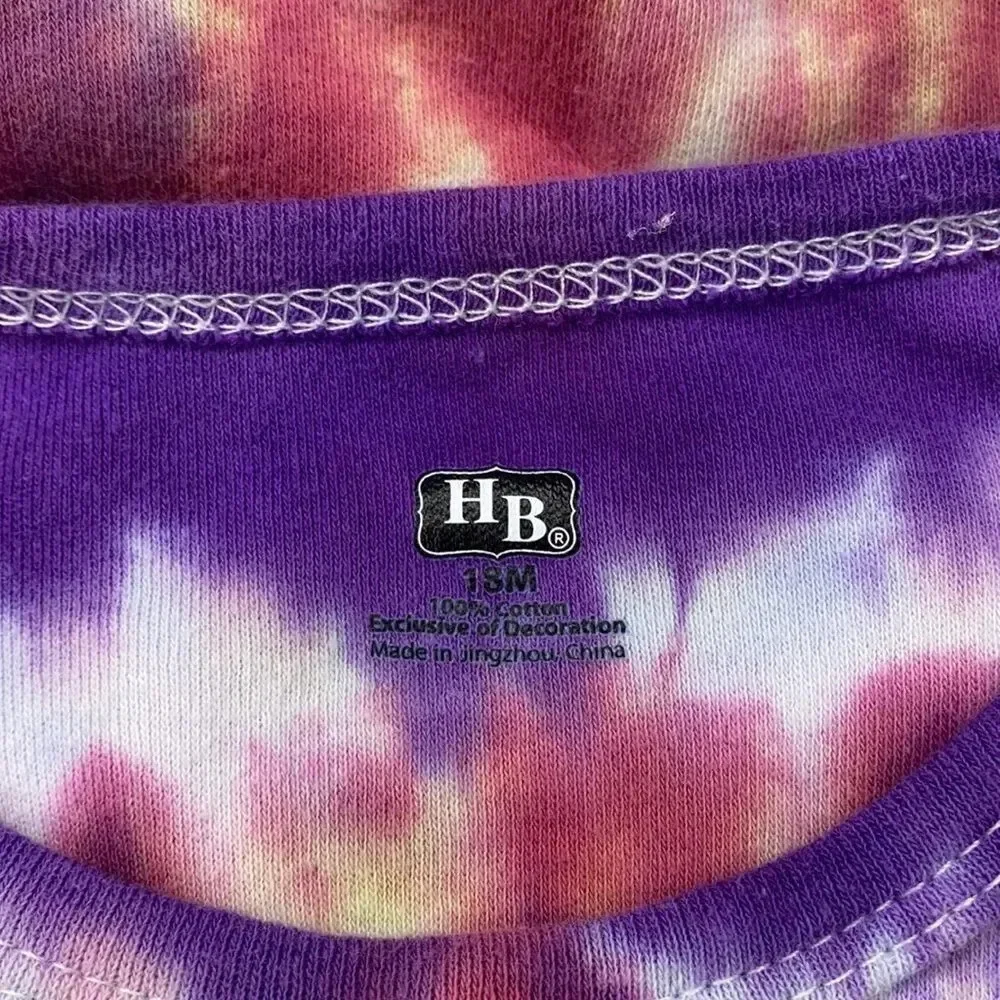 Two Handmade Tie Dyed Onesies Size 18M